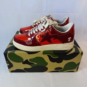BAPE STA Red Color Camo Combo Men’s US 9.5 Style 1H2019104